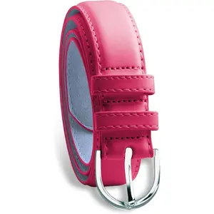 Small to Plus Size Belt Women, Bonded Leather, Silver Polished Buckle, Belts for Women, For Ladies Dress n Jeans