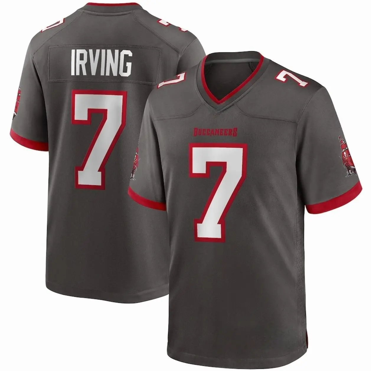 Unisex Football inspired by Tampa 7 Irving Alternate Game Jersey - Pewter