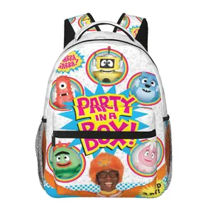 Lightweight Yo gabba gabba Backpack Funny Cartoon Yo gabba gabba party supplies Daily Commute Casual Laptop Backpack Hiking Daypack Yo gabba gabba toys storage bag for birthday, anniversary, party gifts