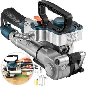 VEVOR Pneumatic Strapping Tool, for 1/2-3/4 Width PET Plastic Belt, Packaging Strapping Machine, Handheld Baler Automatic Packaging Machine with 3500N Max Tension, Portable Banding Strapping KitVEVOR Super Brand Day