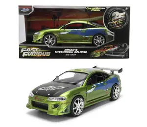 Fast & Furious 25th Anniversary Edition 1:24 Brians 1995 Mitsubishi Eclipse Brush Color Finish by Jada