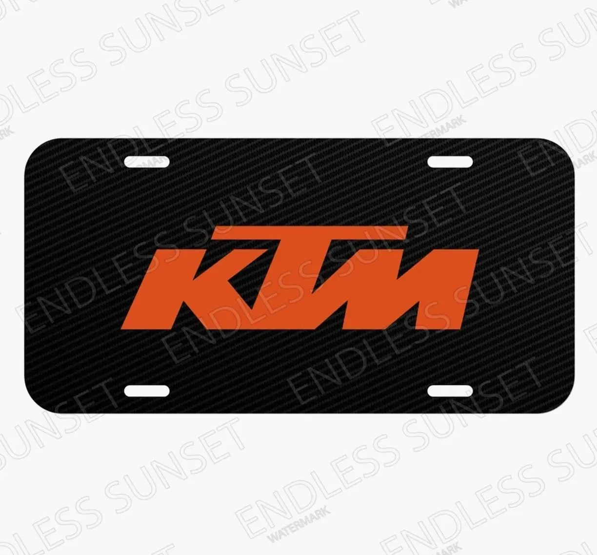 KTM Power sports Motorcycle Bike Off road License Plate Auto Tag Sign N
