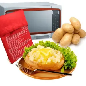 Microwave Baked Sweet Potato Bag, 1 Count Microwave Special Bag with Gloves, Corn Heating Bag, Cooking Utensils for Home Kitchen