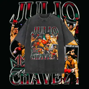 JULIO CESAR CHAVEZ TEE, Boxing T-shirt, Boxer Tee, Sports Shirt, Athletic Tee, Fitness Gift, Workout T-shirt Crewneck Clothing Cotton Menswear