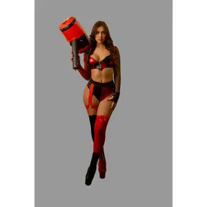 Crime Hottie Costume includes stockings