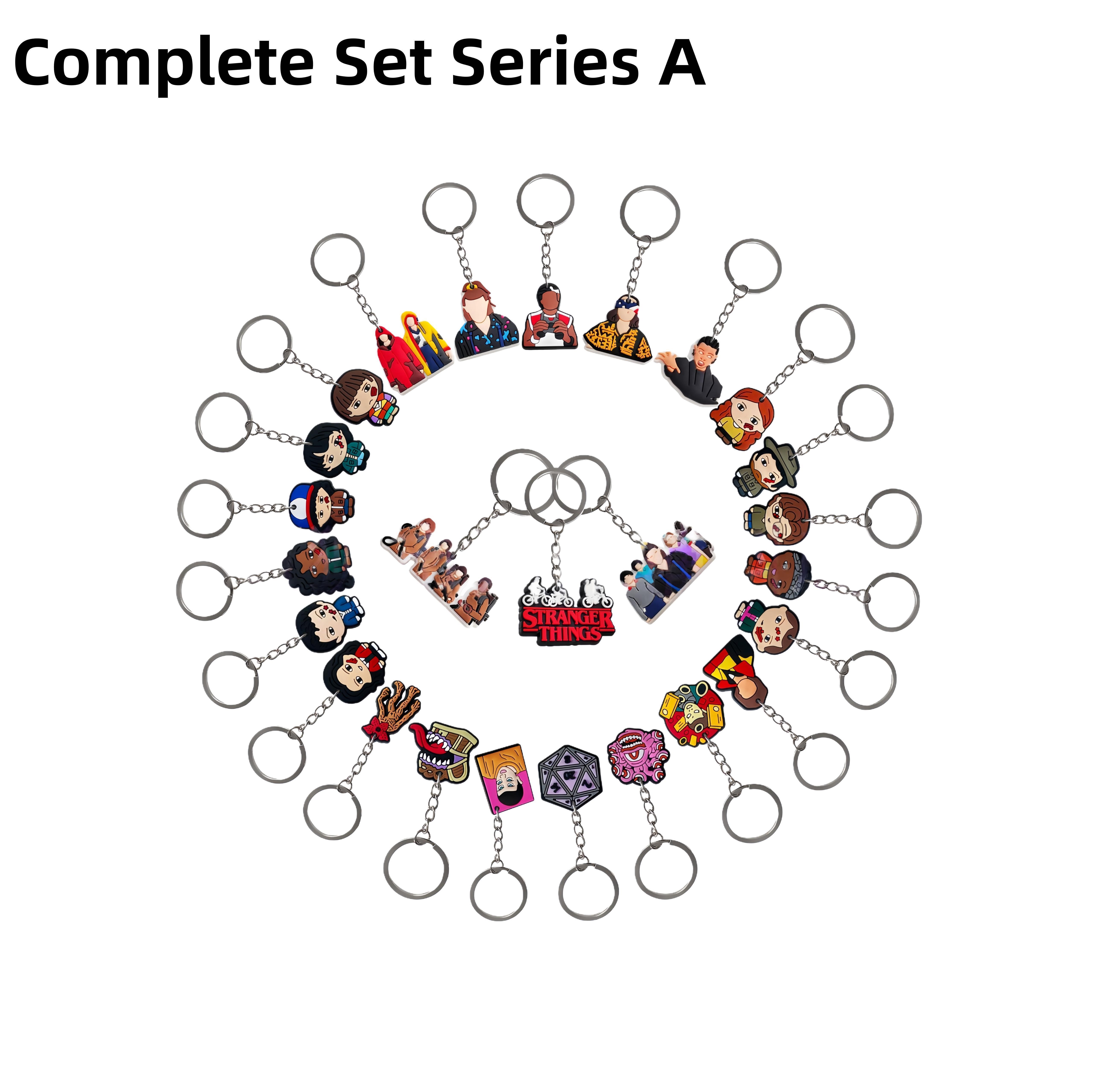 Stranger Things anime merchandise: full range of keychains, bag charms, and decorative pendants.keychain