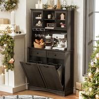 Black - 26 gallons (With 2 Trash Cabinet)