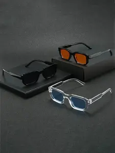3 Pairs Classic Style Fashion Sunglasses Set, Trendy Streetwear Sunglasses, Versatile Portable Casual Glasses Combo, Ideal for Street Photography, Travel, and Fashion Accessories