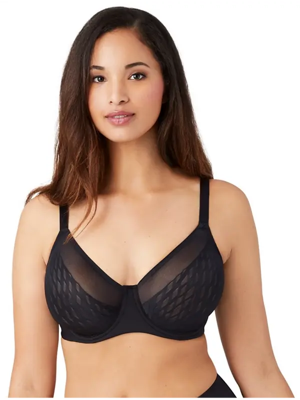 Women's Full Coverage Underwire Bra with Powerful Lift, Adjustable Straps for a Customized Fit, Nylon-Spandex Fabric, Minimalist Style, Hand Wash
