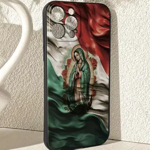 Mexican Flag Pattern Phone Case, Anti-drop Cellphone Protective Case, Total Protective Shockproof Mobile Phone Cover for iPhone 16 Pro X XS MAX 11 12 13 14 15 Plus Series Case phone  case