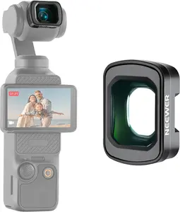 【DealsForYouDays】NEEWER LS-45 0.75X Wide Angle Lens For DJI OSMO Pocket 3/4, Creator Combo Accessories, Expanded FOV of 108°, Magnetic Coated Aspherical Action Camera Lens