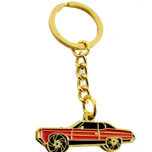 ONE Red 1970s Impala / Caprice gold plating keychain