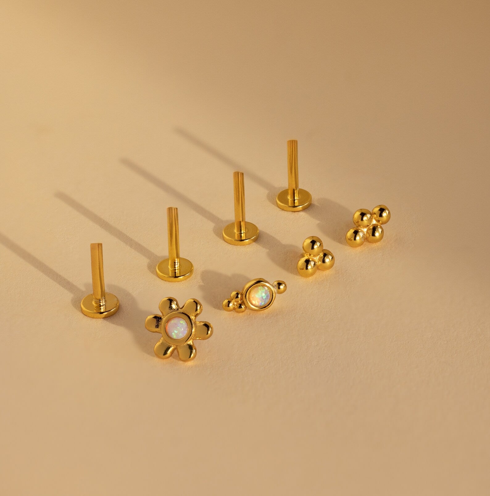 Opal Cluster Studs Set by Caitlyn Minimalist
