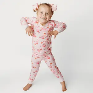 Kenna&Mav Cupcakes and Bows Two Piece Bamboo Set for Girls