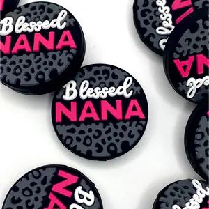 Blessed Nana Silicone Focal Beads - Grandma Gift Crafting DIY