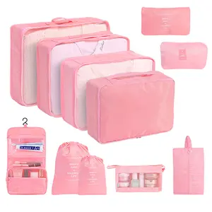 Twill waterproof travel storage bag set of seven high-quality luggage storage bags for business trips