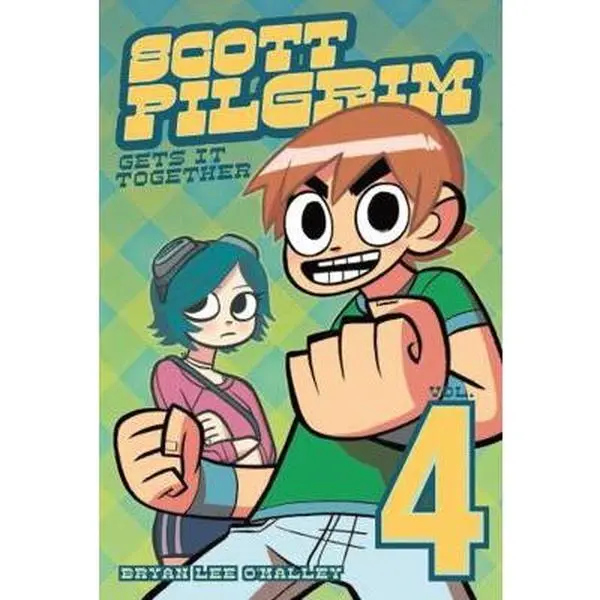 Used Scott Pilgrim Vol. 4: Scott Pilgrim Gets It Together Paperback Book - Bryan Lee O'Malley, Like New Condition, Good No Damage, Ramona Flowers, Oni Press, English, Scott Pilgrim And Ramona Flowers