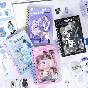 30 Pages Romance Coil Sticker Book-Scrapbooking and Junk Journal Sticker