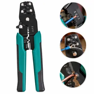 Heavy Duty Ferrule Crimp Tool Set - Wire Terminal Crimper Kit with Insulated Ferrules for Automotive, Industrial Wiring