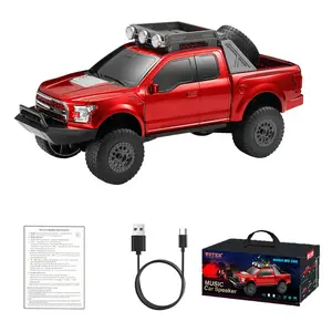 WSTER WS-589 Rugged Pickup Truck Bluetooth Replica Speaker – Portable Audio with TWS, LED Party Lights & HD Stereo | Unique Surprise Gift for Music & Truck Lovers