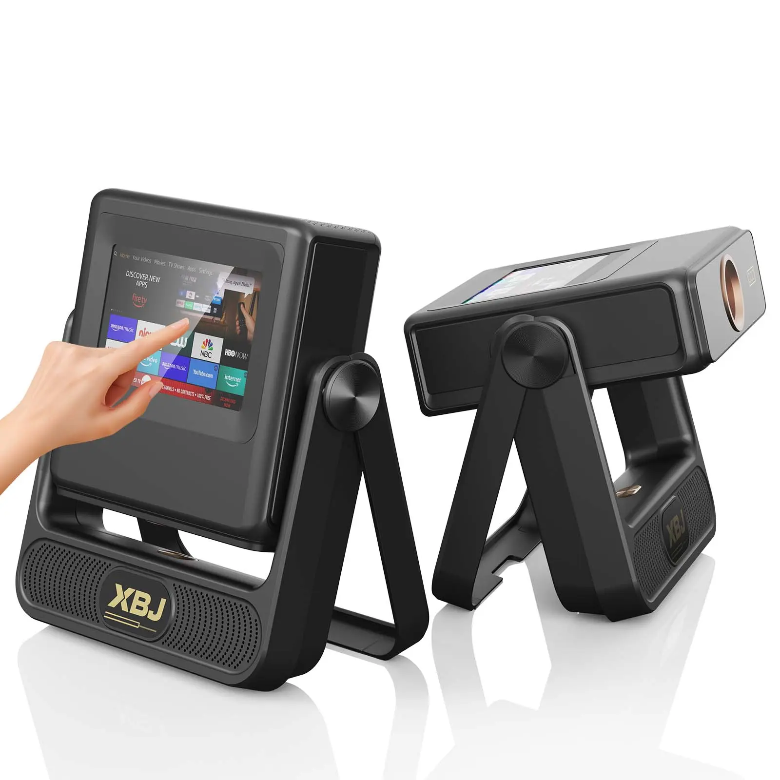 A5PRO XBJ  Essential for outdoor movies, Bluetooth 5.2   features 4K/1080P smart touchscreen  easily handles home theater, business presentations, and camping projectionswireless screen mirroring functionality with smartphone.outdoor meeting