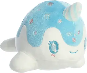 Aurora - Tasty Peach - 7" Blue Raspberry Nomwhal Plush