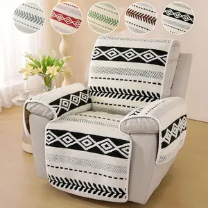 1pc Nordic Geometric Sofa Armrest Cover, All-Season Universal Anti-Stain Cloth, Durable & Stylish Furniture Protector