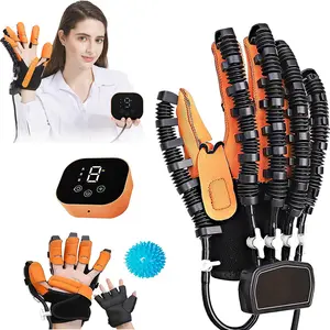 Robotic Hand Function Gloves with Finger Rehabilitation Devices for Left-Sided Spastic Hemiplegia Treatment Healthcare Tool