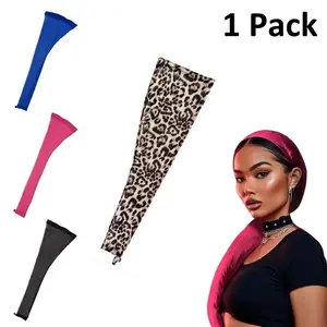 Adjustable Dreadlock Long Tube Hat, Small Mesh Elastic Band Net Cap, Crochet Hair Net Cap, Single Pack False Hair Sleeve Cap