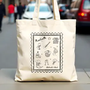Nashville Stamp Tote | Bridesmaid Tote | Nashville Bachelorette Favors | Bridesmaids Totes | Cowgirl Themed Bachelorette | Bachelorette Bags