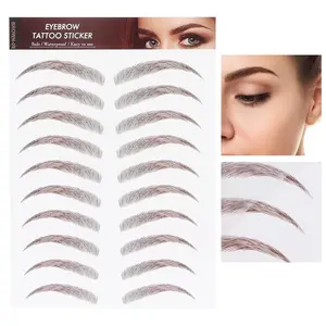 SnarlsBox Tattoo Brow Stickers Multi Pack 5 Sheets of Brows, Waterproof, Last 1-3 Days, Safe & Effective, Mixed Bundle Options Available - Fluffy