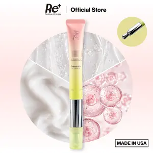 Smooths Fine Lines, Comforts Delicate Under-Eye & Depuffs Tired Eyes, Cooling Vibrating Massage Tip, PDRN + Peptide + Exosome Serum by Re+