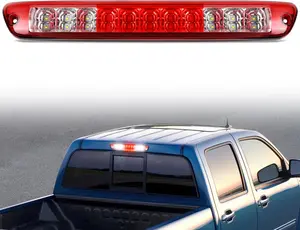 Nilight High-Mount 3rd Brake LED Bar Light - Rear Car Lights with Built-in LEDs, Brighter PC Lens, Cargo Reverse Red Lens, Car Accessories for 2004-2012 Chevy Colorado & GMC Canyon Pickup Trucks