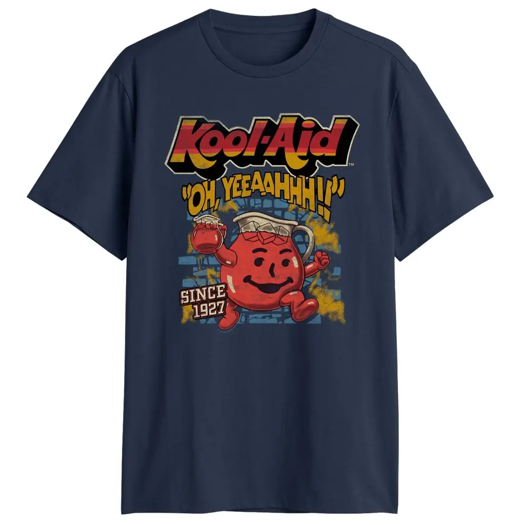 Kool-Aid Oh Yeahhh Vintage Tee | Retro Mascot Graphic T-Shirt | Classic 90s Streetwear Shirt | Unisex Cotton Tee | Nostalgic Pop Culture Fan Gift