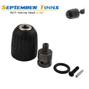 0.8-10mm Chuck Thread Drill Bit Adapter For Impact Drill Screwdriver Holder Drill Nut Attachment Tool Accessories Power Tool Hardware Industrial