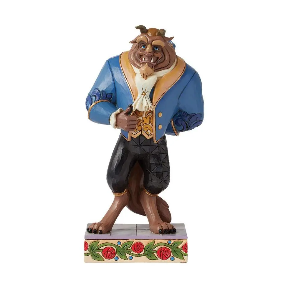Jim Shore Disne y Traditions Be ast Figurine 10 in H Jim Shore Disne y Traditions Be ast Figurine 10 in H