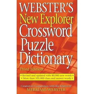 USED-Webster's New Explorer Crossword Puzzle Dictionary by Merriam-Webster (Hardcover)