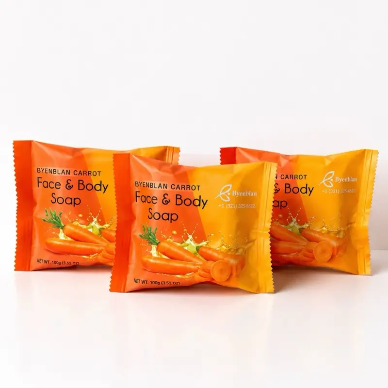 BlanBlan Carrot face and Body soap 3 pack