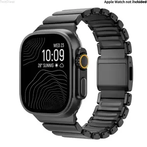 Premium Lightweight Titanium Watch Band Compatible with Apple Watch, Magnetic Adjustable Quick Release Strap Compatible with Series 1–11/SE/Ultra (44–49mm), Durable Sleek Accessory for Everyday & Outdoor Wear, Smartwatch, Smartwatch