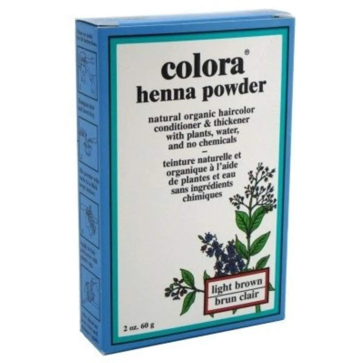 Colora Henna Powder, Light Brown, 2 Ounce (2886300005)
