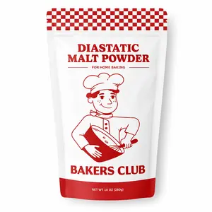 Bakers Club Diastatic Malt Powder for Home Baking - 10 oz - Boosts Dough Rise for Better Breads & Consistent Results - Organic & Clean - Perfect for Sourdough, Pretzels, & Pizza Crusts