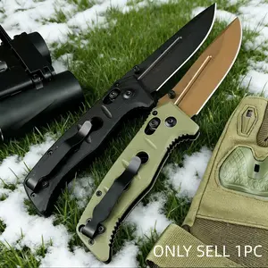 1pc 273 Folding Knife, Non-Slip Handle, Fruit Knife, Essential Kitchen Tool, Ideal for Fishing, Camping, Exploring, Survival Tools, Perfect Gift