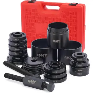 Wheel Bearing Press Kit for Front Wheel Drive Bearing Removal & Installation, 24pc Wheel Bearing Puller Tool Set with Sliding Screws Universal Bushings Sleeves Storage Case
