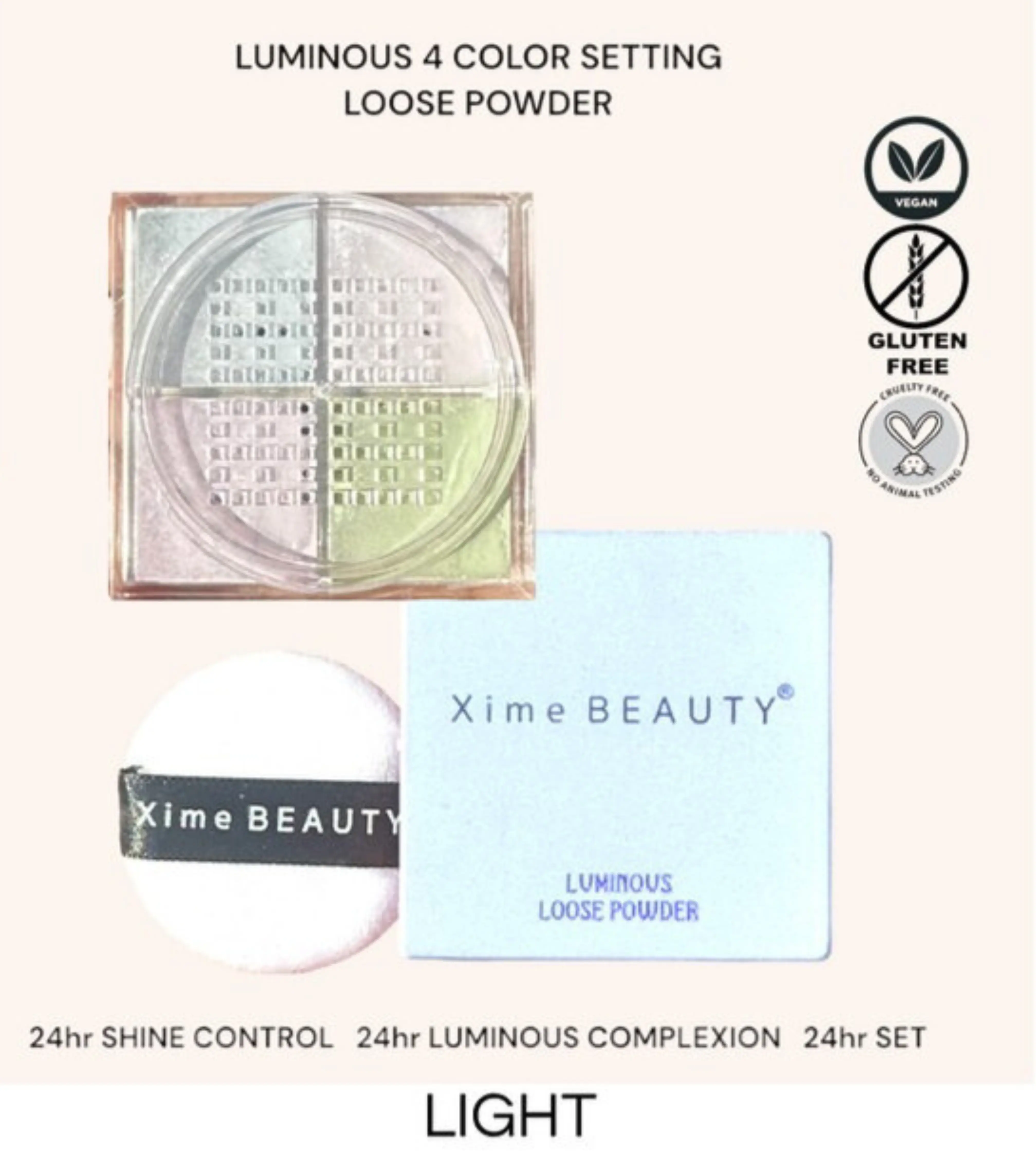XIME BEAUTY - Luminous Loose Setting Powder (Various Shades)