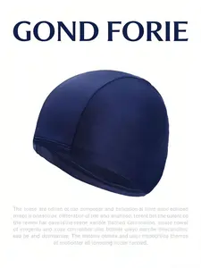 Unisex Quick-Dry Polyester Swim Cap, High Elasticity Luxury Swimming Hat, Suitable for Pool and Hot Spring, Kids' Swim Caps