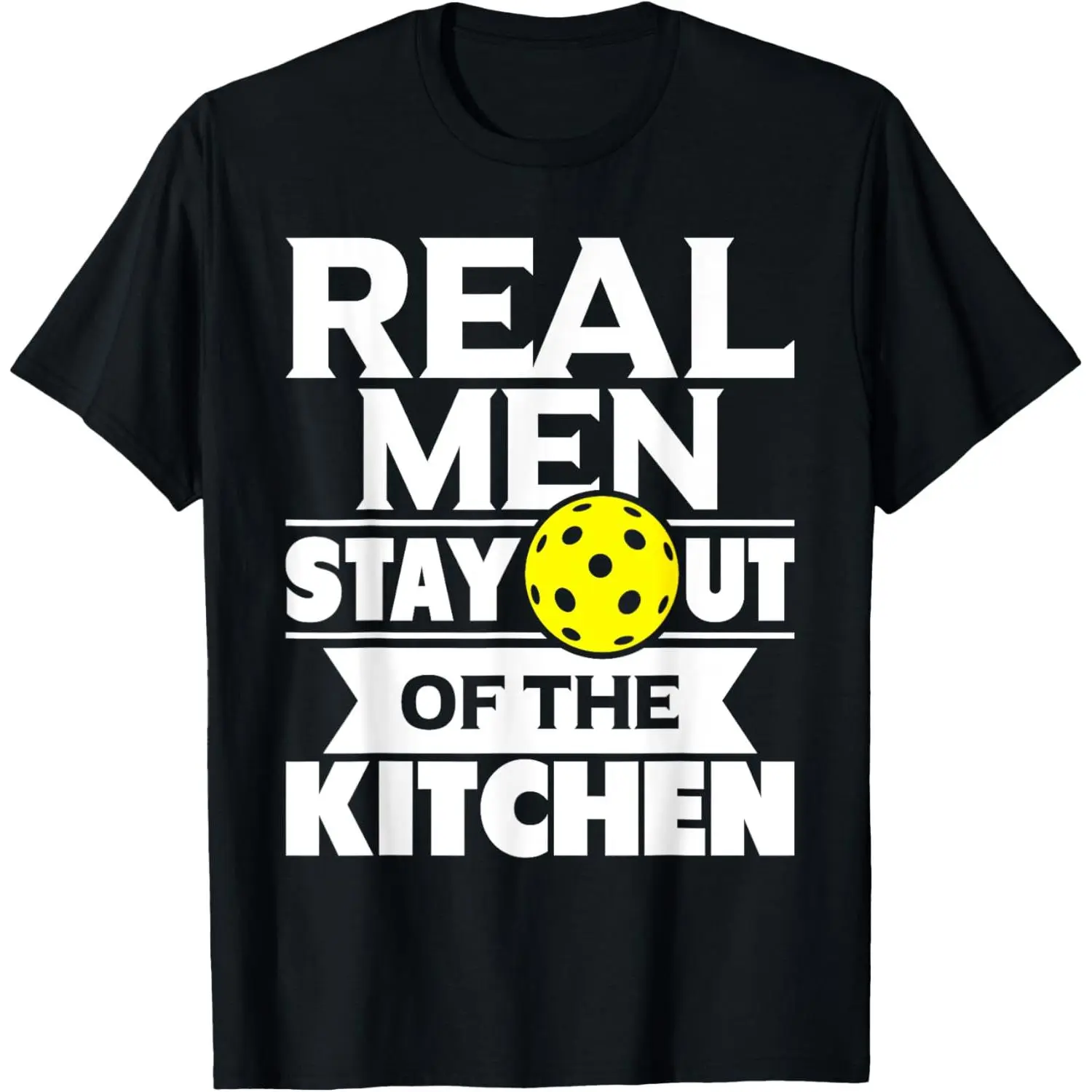 Casual Graphic T-Shirt for Men, Funny Pickleball Slogan 100% Cotton Top with a Round Neck and Short Sleeves, Shortsleeve, Tshirt