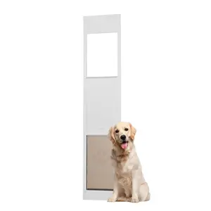 VEVOR Dog Door for Sliding Glass Door 75 7/8"-80 11/16" Adjustable Height XL