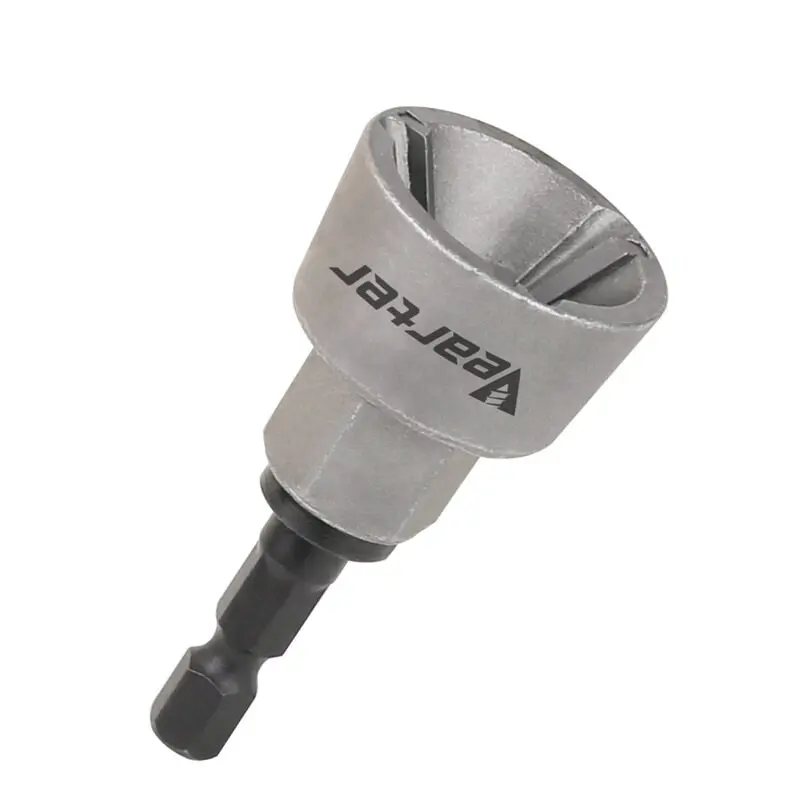 1 Pcs Tungsten Carbide External-Internal Deburring Chamfer Tool with Hex Shank, 3-20mm Working Width, 56mm Countersink Drill Bit for Steel Repair Users, Fasteners (Burr Removal, Cutter Ability, 0-400 RPMs Safety Cutting)