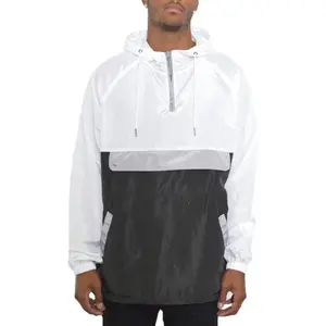 Color Block Anorak Jacket Pullover Windbreaker