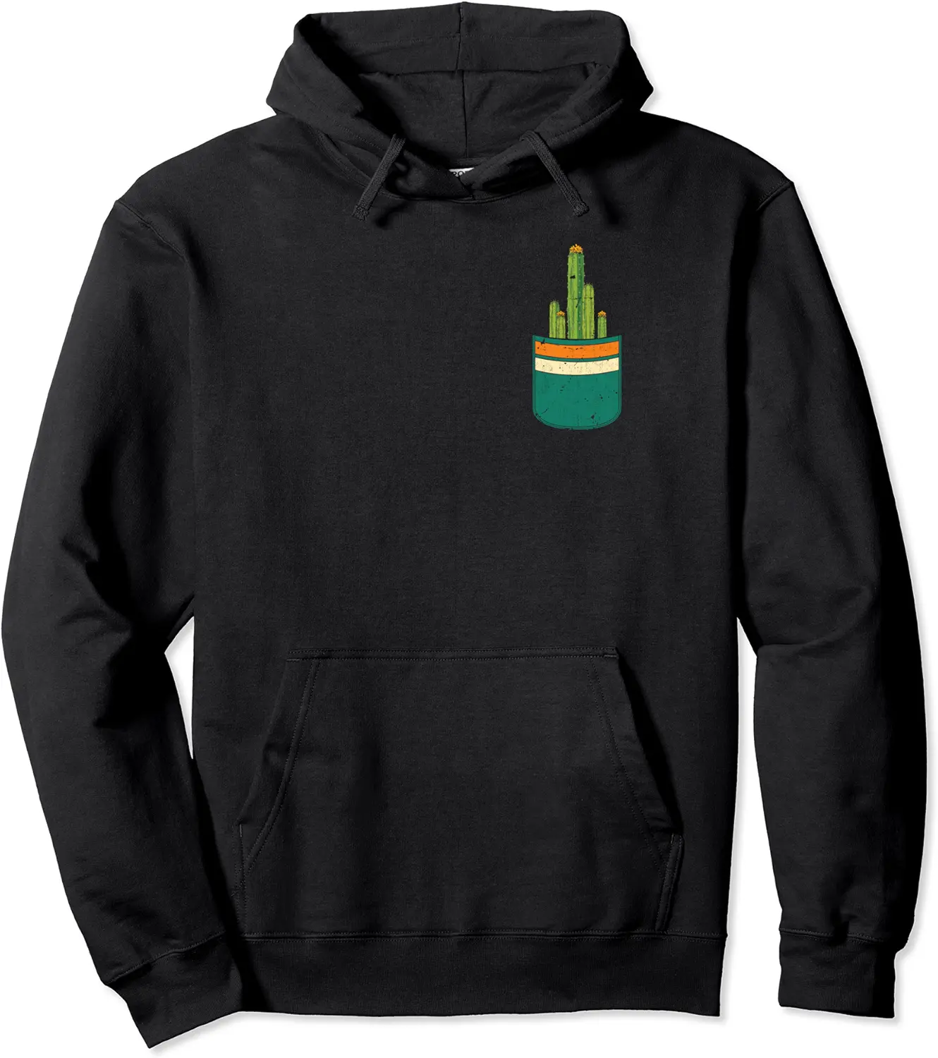 Succulent Cacti Desert Plant Botanical Cute Pocket Cactus Pullover Hoodie - Hufsakha Shop 92B09VZLHG6Y
